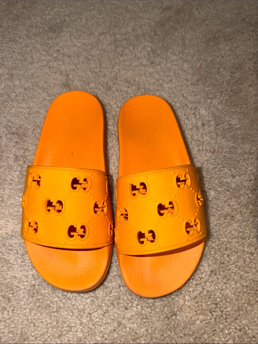 Gucci Orange Slide Sandals